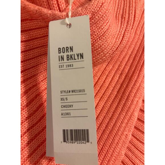Anthropologie 525 Twist shrug front long sleeve ribbed knit crop sweater sz XS/S - Picture 7 of 12